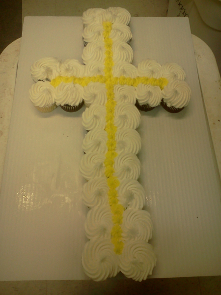 Cross Cupcake Cake