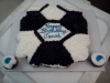 Soccerball Cupcake Cake