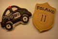 Police Car and Badge